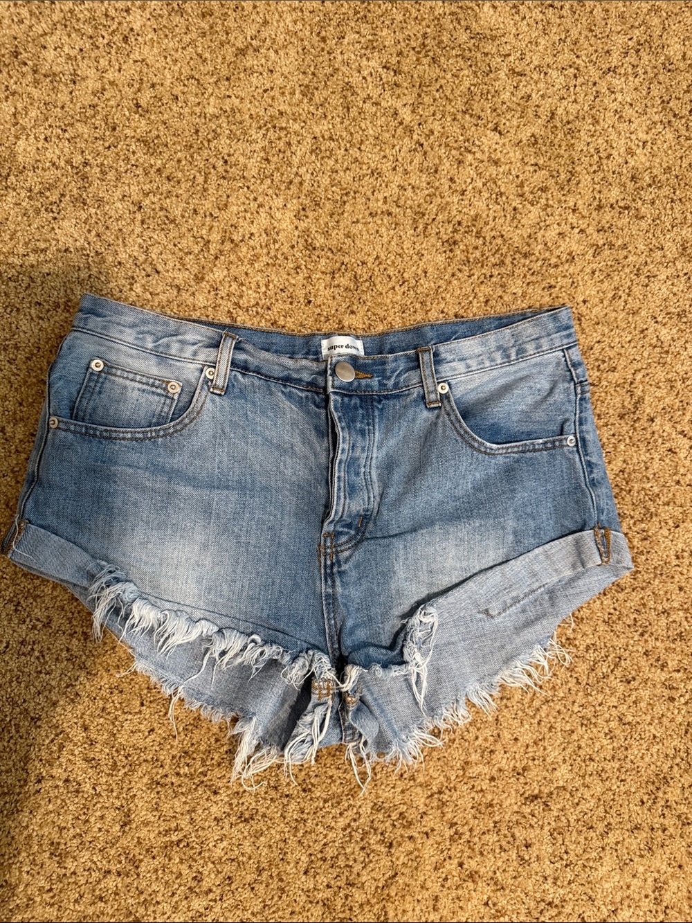 Superdown Denim Frayed Hem Women’s Shorts